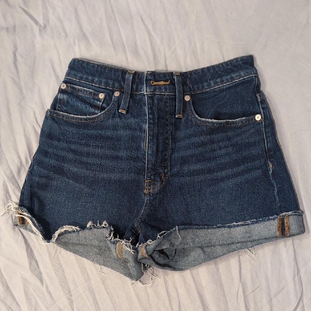 Madewell Curvy High Rise Cutoff Denim Shorts